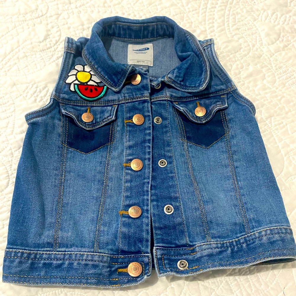 Girls 4T denim vest Old Navy